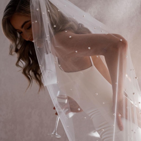 Pearl Veil (Cathedral Length) - Designed by 'Made With Love' Bridal - Picture 6 of 11